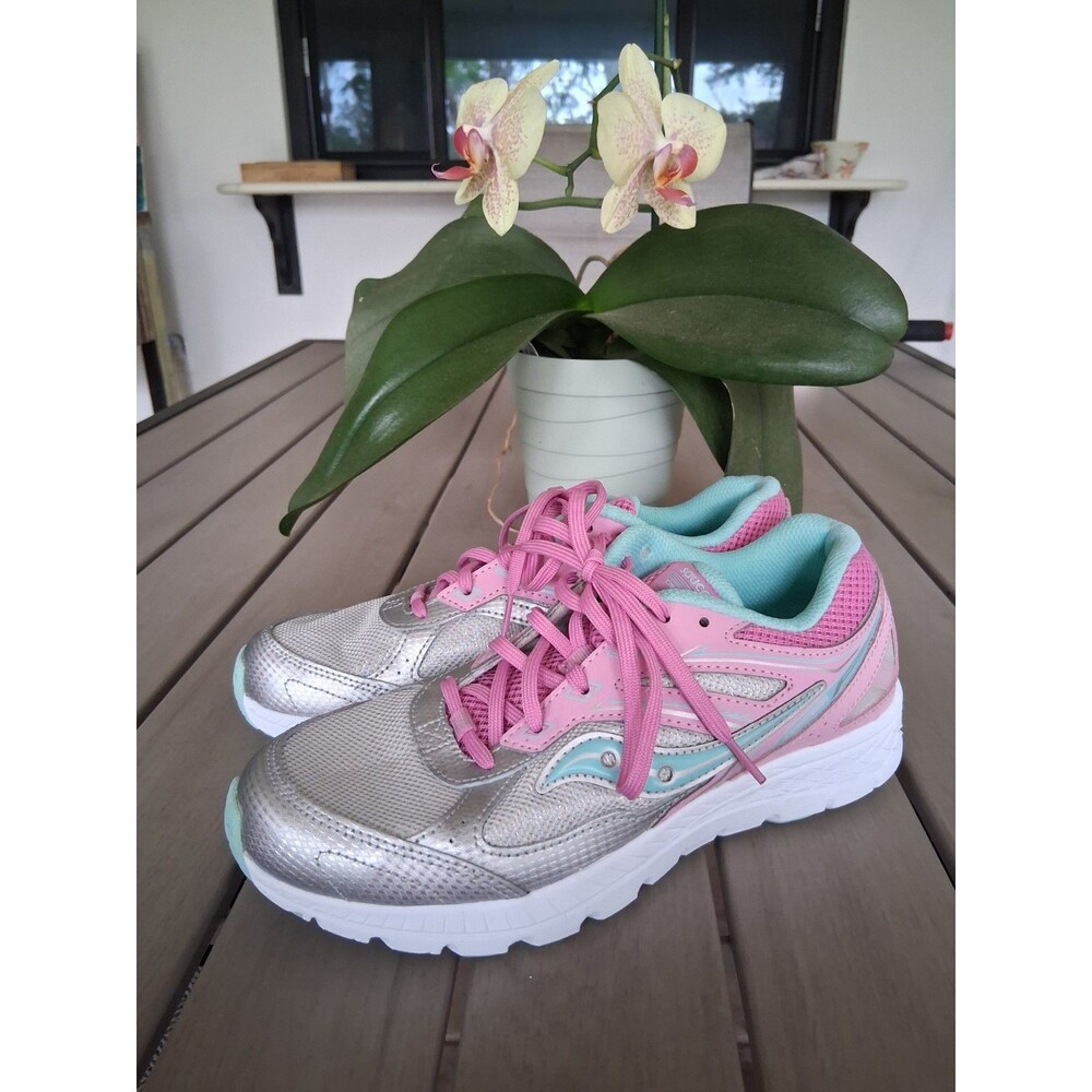 Saucony Shoes, Womens Size 6.5M, Pink Metallic Silver, Cohesion 14 SB6